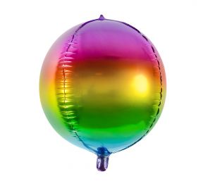 Upean värikäs Rainbow Ball-foliopallo